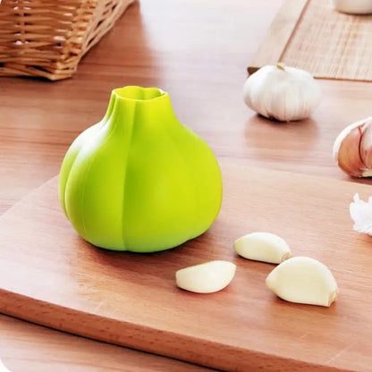 Reusable Green Silicone Garlic Peeler Tube ? Food-Grade, Non-Slip, Easy-Roll Design for Effortless Garlic Skin Removal, Dishwasher Safe Kitchen Tool