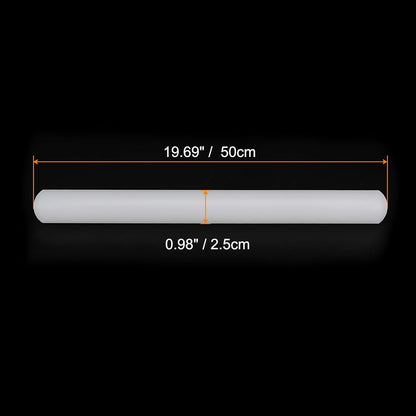 HARFINGTON 13 Inch x 0.98 Inch PP Plastic Non-Stick Fondant Rolling Pin - Dough Roller for Cookie, Pastry, Pizza, Clay - Kitchen Decorating Tools