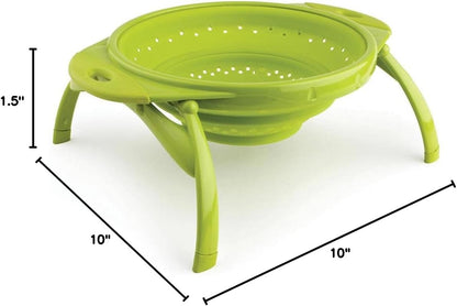 Dexas POP Collapsible Silicone Colander, 10 inch diameter, Purple