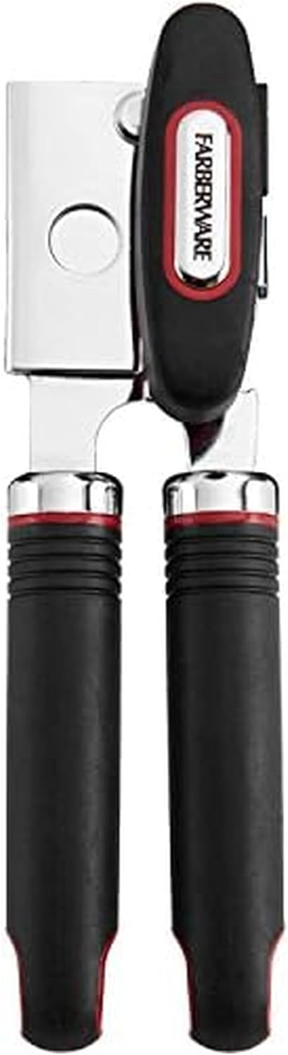 Farberware Soft Grips Can Bottle Opener, One Size, Red/Black