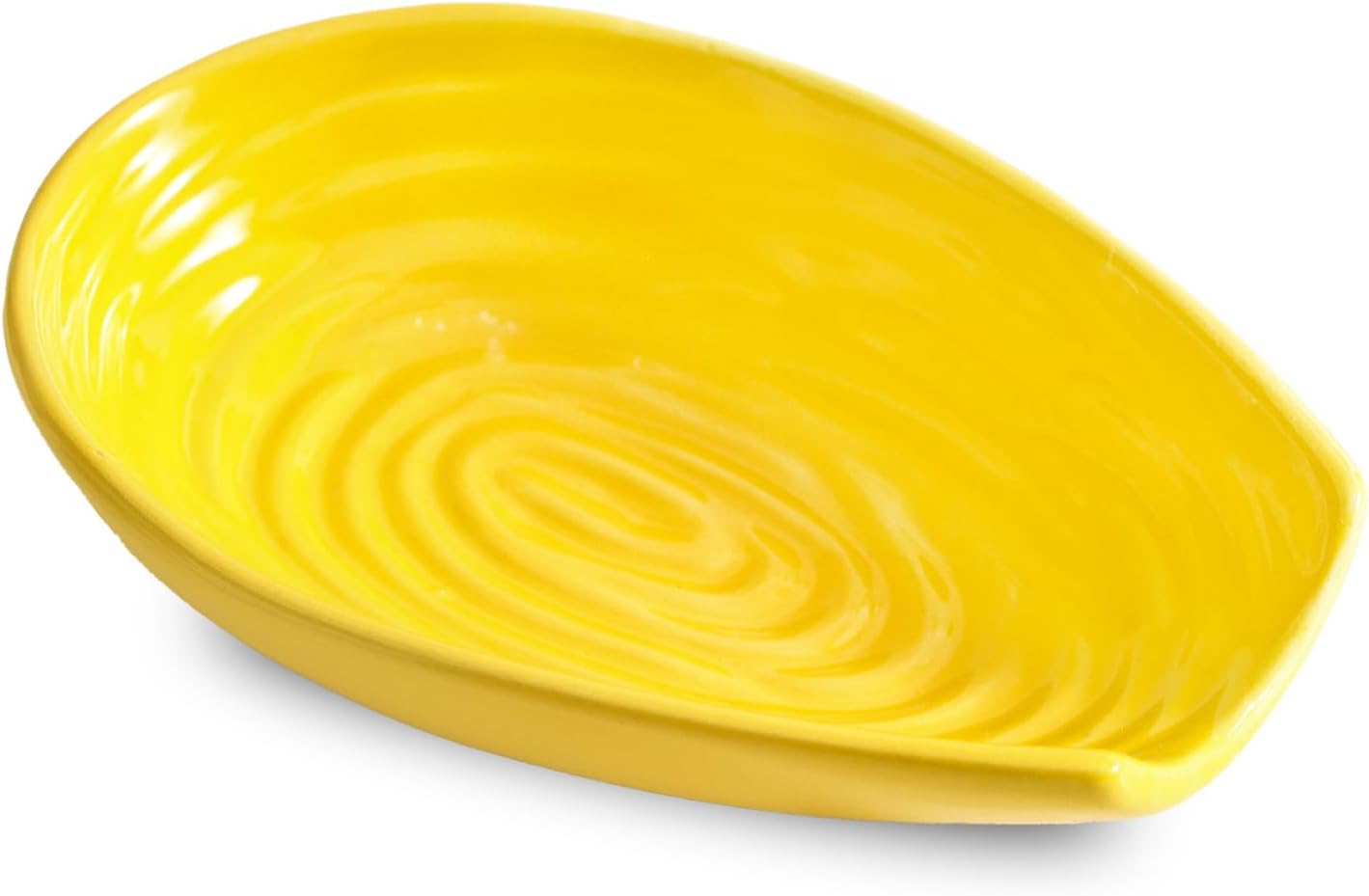 Hasense Spoon Rest for Stove Top - Blue Swirl Pattern Spoon Holder for Stove, Heat-Resistant Spoon Rest for Kitchen Counter, Ceramic Cooking Utensil Rest Ladle Holder for Spatula or Tong, 5.7 Inch