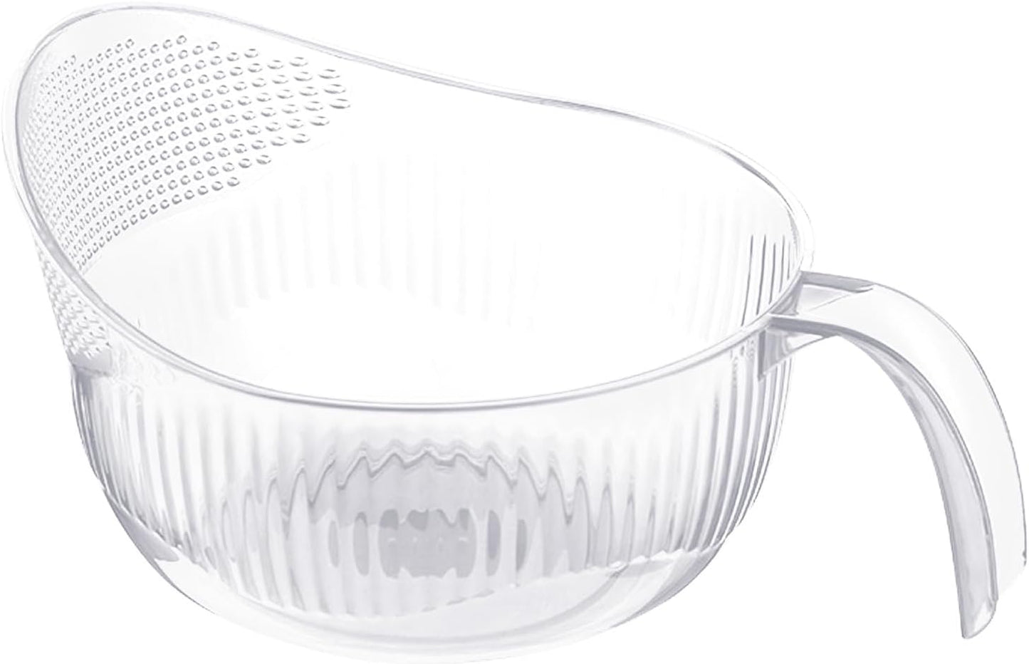 Functional Rice Washing Colander Efficient Draining Bowl Practical Sink Basket PET Suitable for Washing Rice
