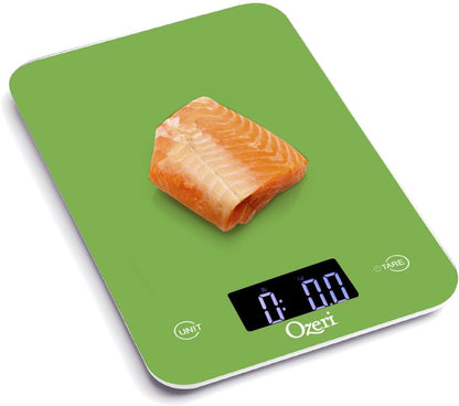 Ozeri Touch Professional Digital Kitchen Scale (12 lbs Edition), Tempered Glass in Elegant Black