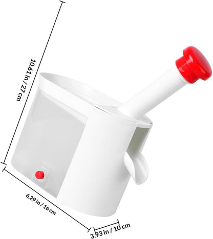 DOITOOL Cherry Pitter Cherry with Pit Catcher Container, Professional Remover Plastic Grapes Removing Tool Fruit Pit Core Remover