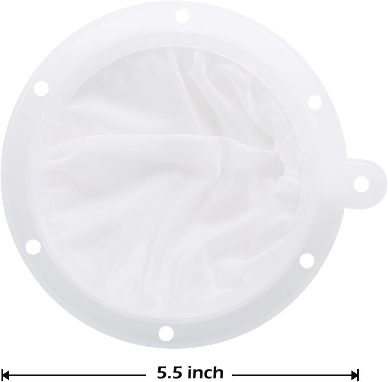 Toncoo 5.5-Inch Premium Food Filter Strainer, 200 Mesh Food Grade Filter Mesh, Tritan BPA Free Strainer Compatible with 5 Inch Kitchen Funnels, Ideal for Filtering Coffee, Juice, Oils, Wine, Soy Milk