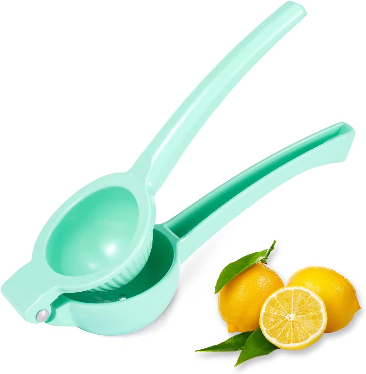 Y-ME Manual Juicer Citrus Lemon Squeezer, Fruit Juicer Lime Press Metal, Professional Hand Juicer Kitchen Tool(Yellow）