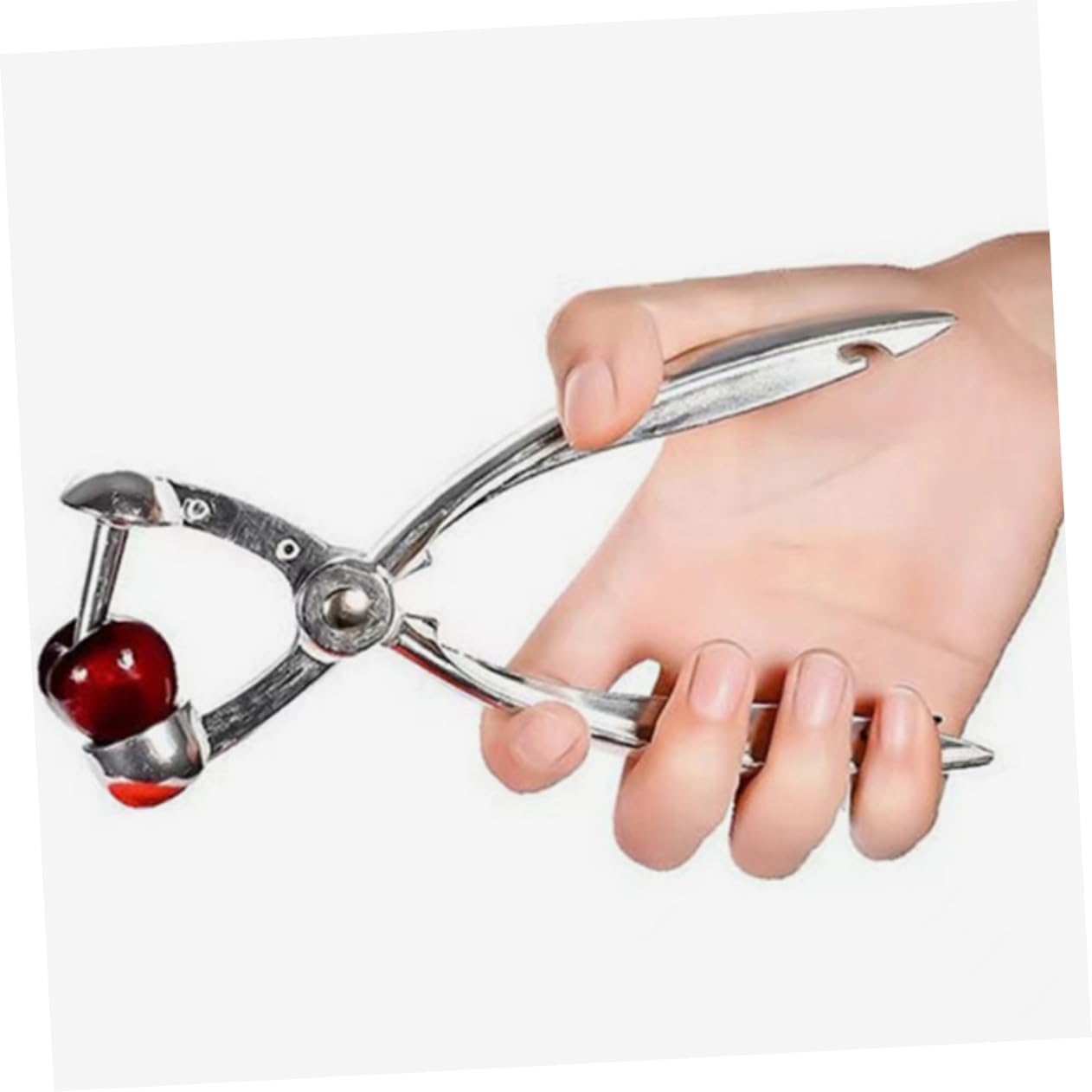 STOBAZA Stainless Steel Cherry Pitter Olive Remover Heavy Duty Date Corer Tool Fruit Pit Remover for Kitchen Versatile