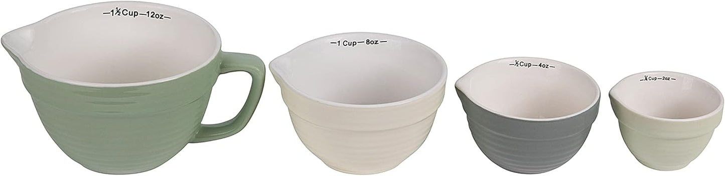 Creative Co-Op Bowl Shaped Measuring Cups (Set of 4 Sizes)