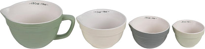 Creative Co-Op Bowl Shaped Measuring Cups (Set of 4 Sizes)