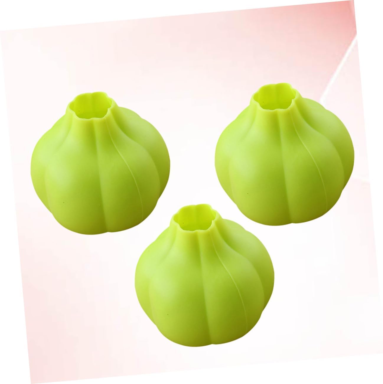 3pcs Silicone Garlic Peeler for Home Kitchen Multifunctional Easy-clean Garlic Skinner Tube Tool for Fresh Cloves Green