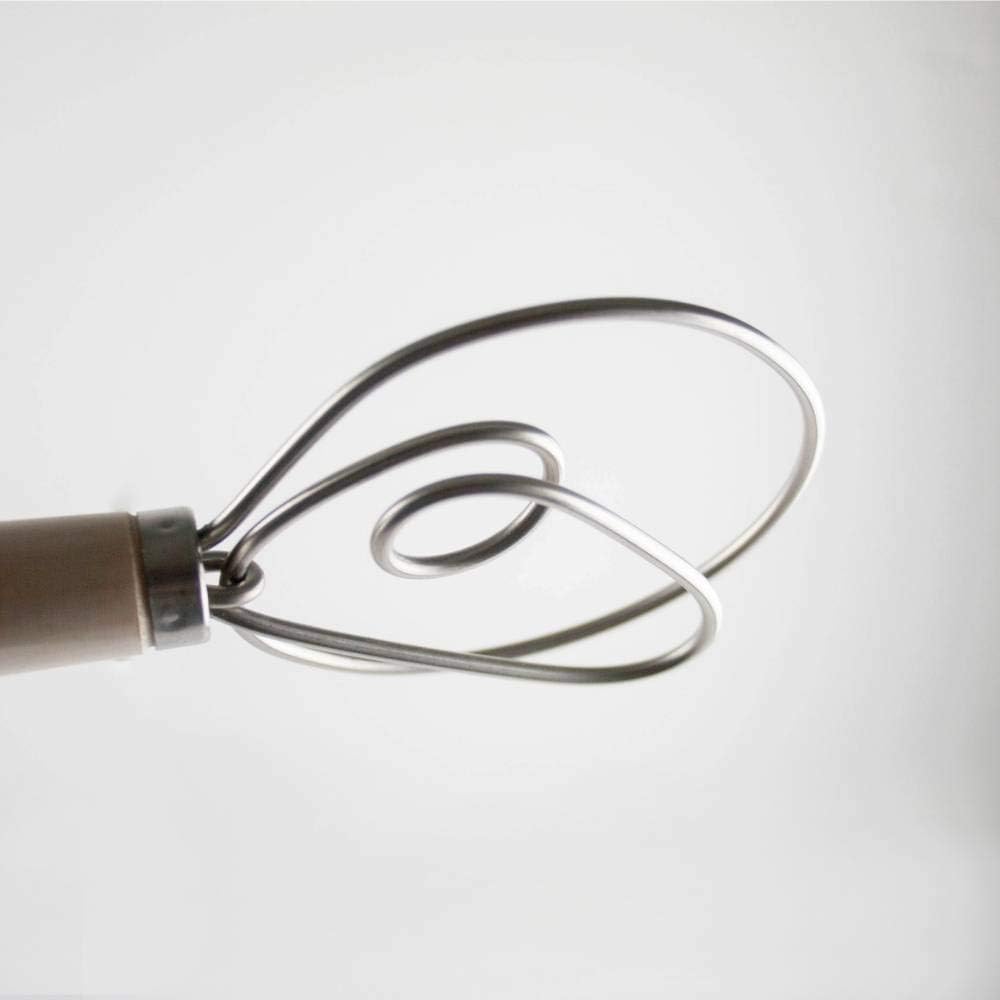 Lehman's Old Country Maple Dough Mixing Whisk Baking Tool Quick Mixing 12"