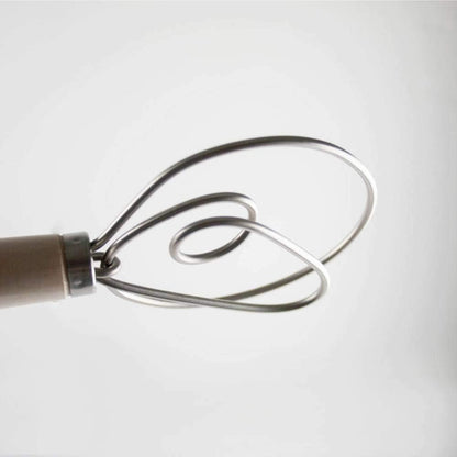 Lehman's Old Country Maple Dough Mixing Whisk Baking Tool Quick Mixing 12"