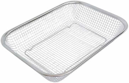 Prolinemax 11-1/2" x 8-1/2" Stainless Steel Rectangle Colander Wire Basket Fruit Vegetable Strainer