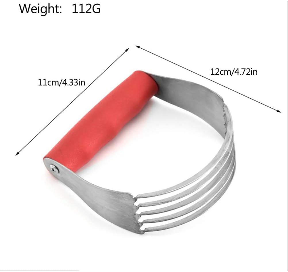 Dough Blender Pastry Cutter, Flaky Pie Crust, Dishwasher, Easy Grip Handle & Stainless Steel Blades