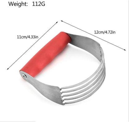 Dough Blender Pastry Cutter, Flaky Pie Crust, Dishwasher, Easy Grip Handle & Stainless Steel Blades