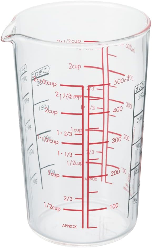 Hario Heatproof Glass Measuring Cup, 500ml