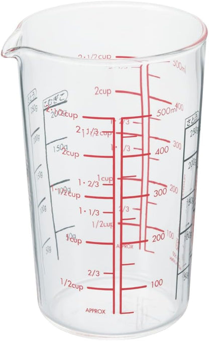 Hario Heatproof Glass Measuring Cup, 500ml