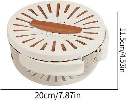 Multi-Functional Fruit and Vegetable Washing Bowl,2 in 1 Drain Basket and Fruit Strainer Container with Lid,Produce Washer,Berry Container,Lettuce Keeper for Fridge Refrigerator Organization (White)