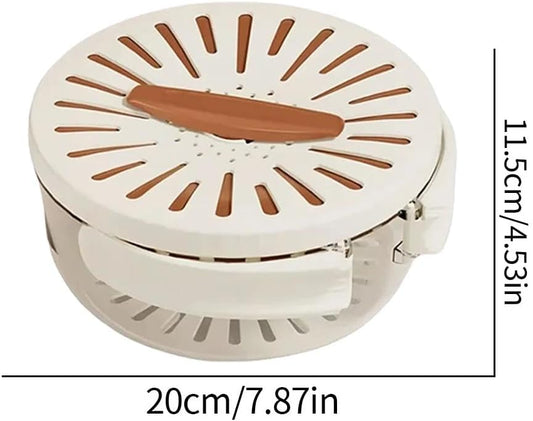 Multi-Functional Fruit and Vegetable Washing Bowl,2 in 1 Drain Basket and Fruit Strainer Container with Lid,Produce Washer,Berry Container,Lettuce Keeper for Fridge Refrigerator Organization (White)