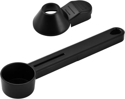 2 Tablespoon Coffee Scoop with Funnel, Easy-Slide Design Reusable K-Cup Refill Tool, Measuring Spoon for Ground Coffee, Protein Powder, Loose Leaf Tea, Refillable Coffee Pods Accessory