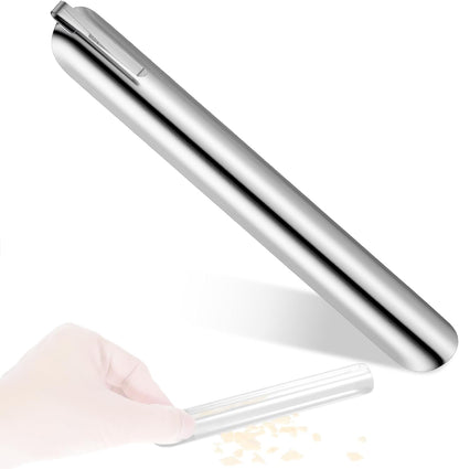 Table Crumb Sweeper Kitchen Scraper Crumb Sweeper Stainless Steel Bench Scraper for Bread Table Crumbs Cleaner with Pocket Clip, Quickly Clean Up Tables for Restaurants Home Tables(Silver)