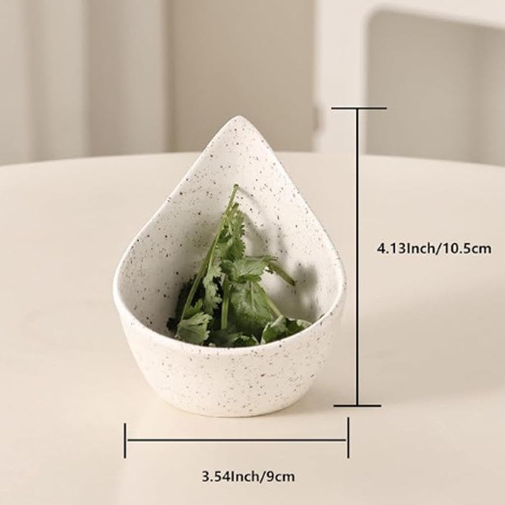 Pottery Herb Stripper Bowl, Handmade Ceramic Herb Peeling Bowl, Herbs Stripper Tool 5 Holes for Separating Leaves and Stems, Pottery Kitchen Tool for Meal Prep, Kitchenware for root removal