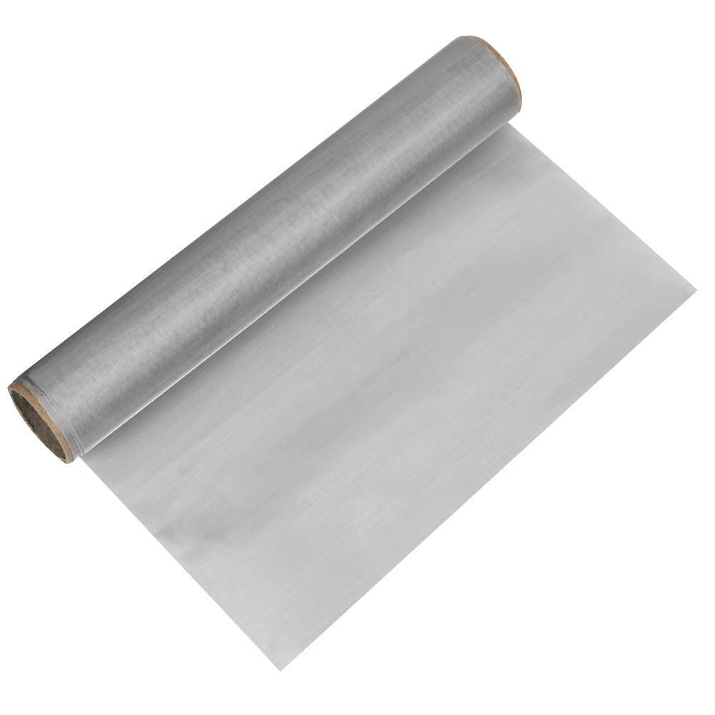 TIMESETL 304 Stainless Steel Woven Wire 80 Mesh - 12"X 40" Filter Screen Sheet Filtration Cloth