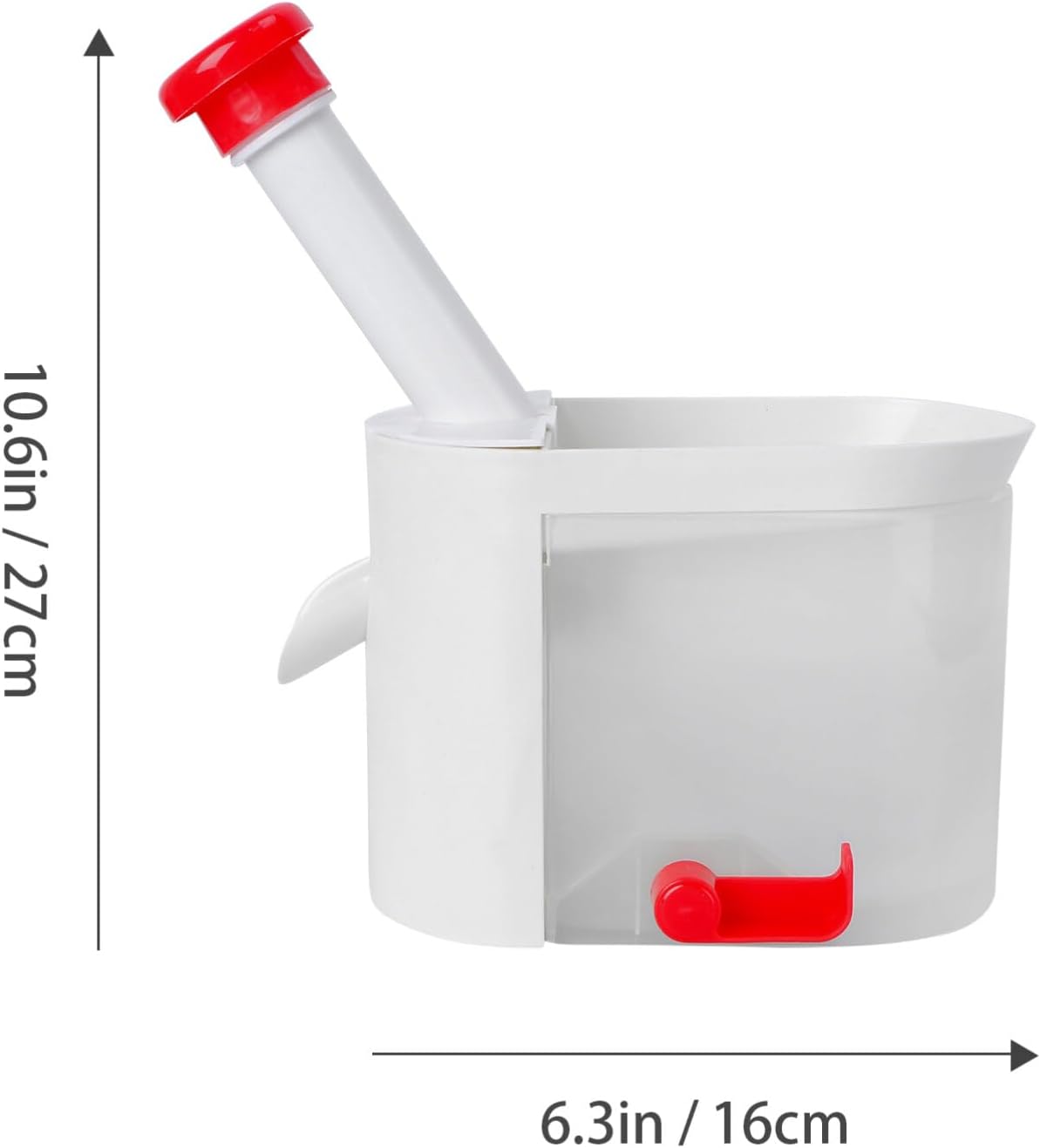 Hemoton Cherry Pitter Tool with Easy Squeeze Grip and Removable Container Multifunctional Fruit and Vegetable Core Remover for Kitchen Use 10.62X6.29X3.93 Inch
