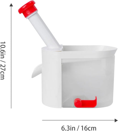 Hemoton Cherry Pitter Tool with Easy Squeeze Grip and Removable Container Multifunctional Fruit and Vegetable Core Remover for Kitchen Use 10.62X6.29X3.93 Inch