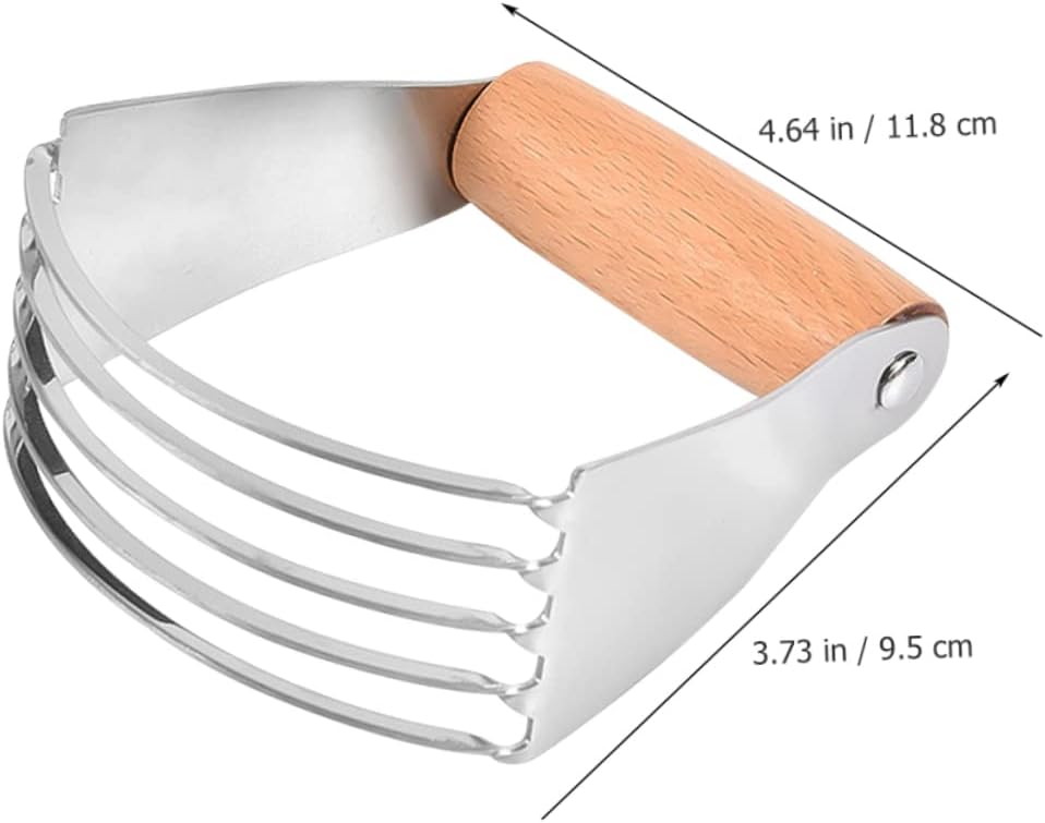 Stainless Steel Dough Cutter Pastry Blender Manual Baking Tool for Dough Pastry and Cold Butter Mixing Kitchen Utensil for Flaky Texture Baking
