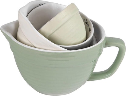 Creative Co-Op Bowl Shaped Measuring Cups (Set of 4 Sizes)