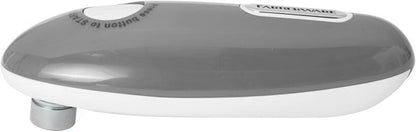 Farberware Compact Battery Operated Hands-Free Automatic Can Opener for any Size Can with Magnet to Safely Remove Lid, Seamless Opening Decreases Sharp Edges for Easily and Safely Opening Cans, Aqua