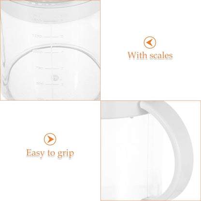 Luxshiny Grease Separating Measuring Cup 50Oz Oil-Sealing Soup Pot with Strainer Filter for Home Kitchen Cooking Oil and Gravy Separation Microwave Safe