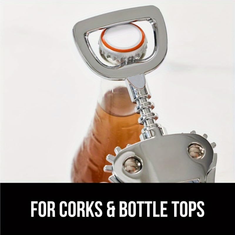 Wing Corkscrew Wine Opener, Zinc Alloy Heavy-Duty Cork Extractor, Multi-Functional Bottle Opener for Wine Enthusiasts, Kitchen, Bar & Home Use