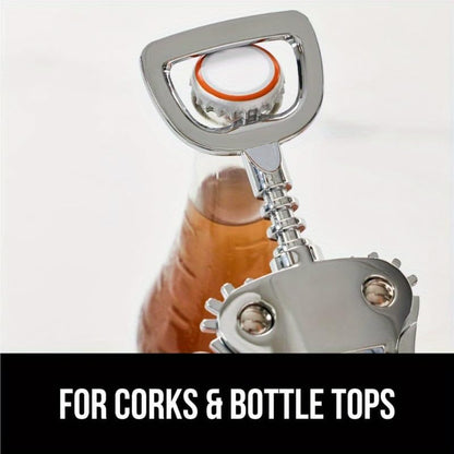 Wing Corkscrew Wine Opener, Zinc Alloy Heavy-Duty Cork Extractor, Multi-Functional Bottle Opener for Wine Enthusiasts, Kitchen, Bar & Home Use