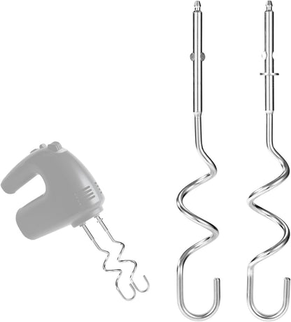 2pcs Hand Mixer Beaters Attachments Compatible with BLACK & DECKER, Universal Stainless Steel Electric Hand Mixer Whisk Replacement for Cooking and Baking