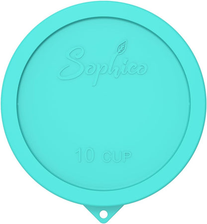 SOPHICO Silicone Replacement Lids for Pyrex Sculpted Glass & Tinted Glass Bowls Mixing Bowls（4 size）