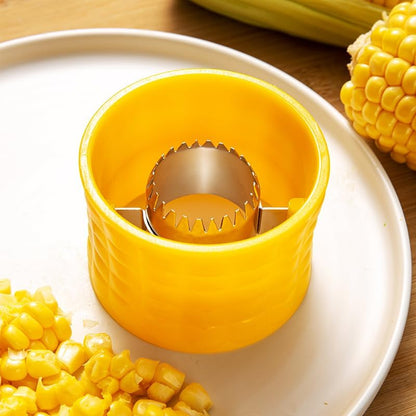 Premium Corn and Vegetable stripper and peeler with 8 Stainless Steel blades for Smooth, Safe, and Quick Corn Cutting, Easily Removes kernels from corn cob