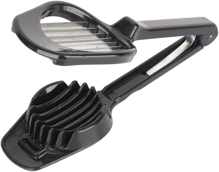 Egg Slicer Cutter，Long Handle Egg Slicer Mushroom Tomato Fruit Cutter Stainless Steel Blades Home Kitchen Bar Tool