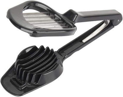 Egg Slicer Cutter，Long Handle Egg Slicer Mushroom Tomato Fruit Cutter Stainless Steel Blades Home Kitchen Bar Tool