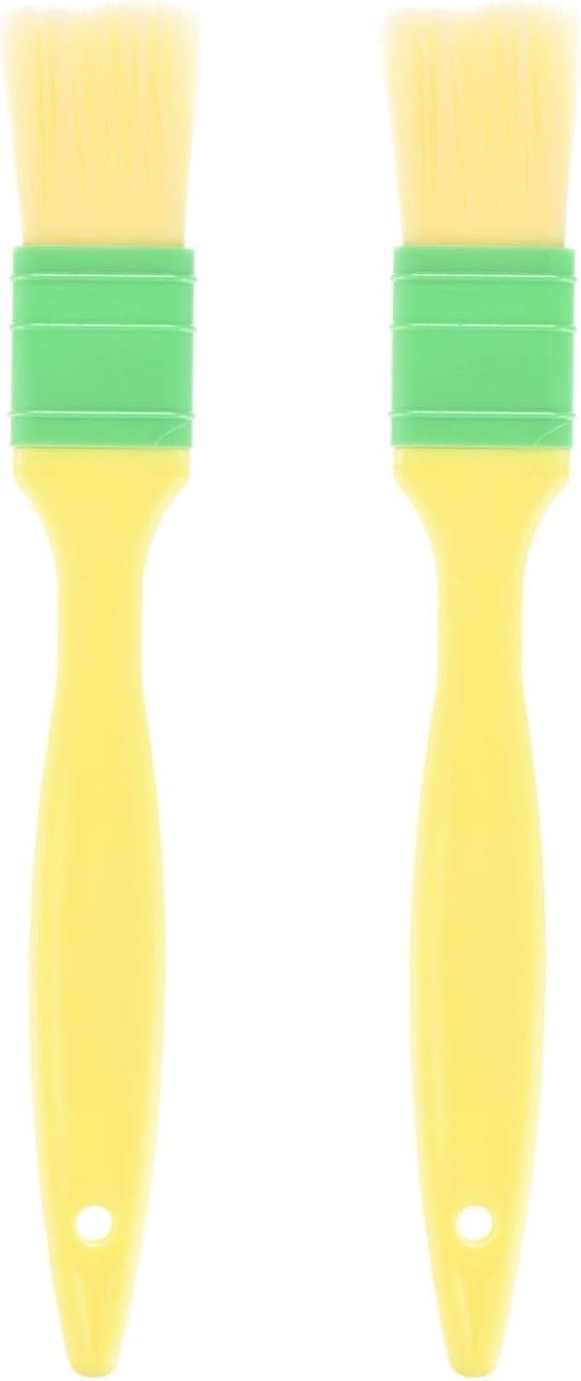 M METERXITY 2-Pack Pastry Brush, Soft Basting Baking BBQ Oil Brush for Cooking/Barbecue/Kitchen [2"]