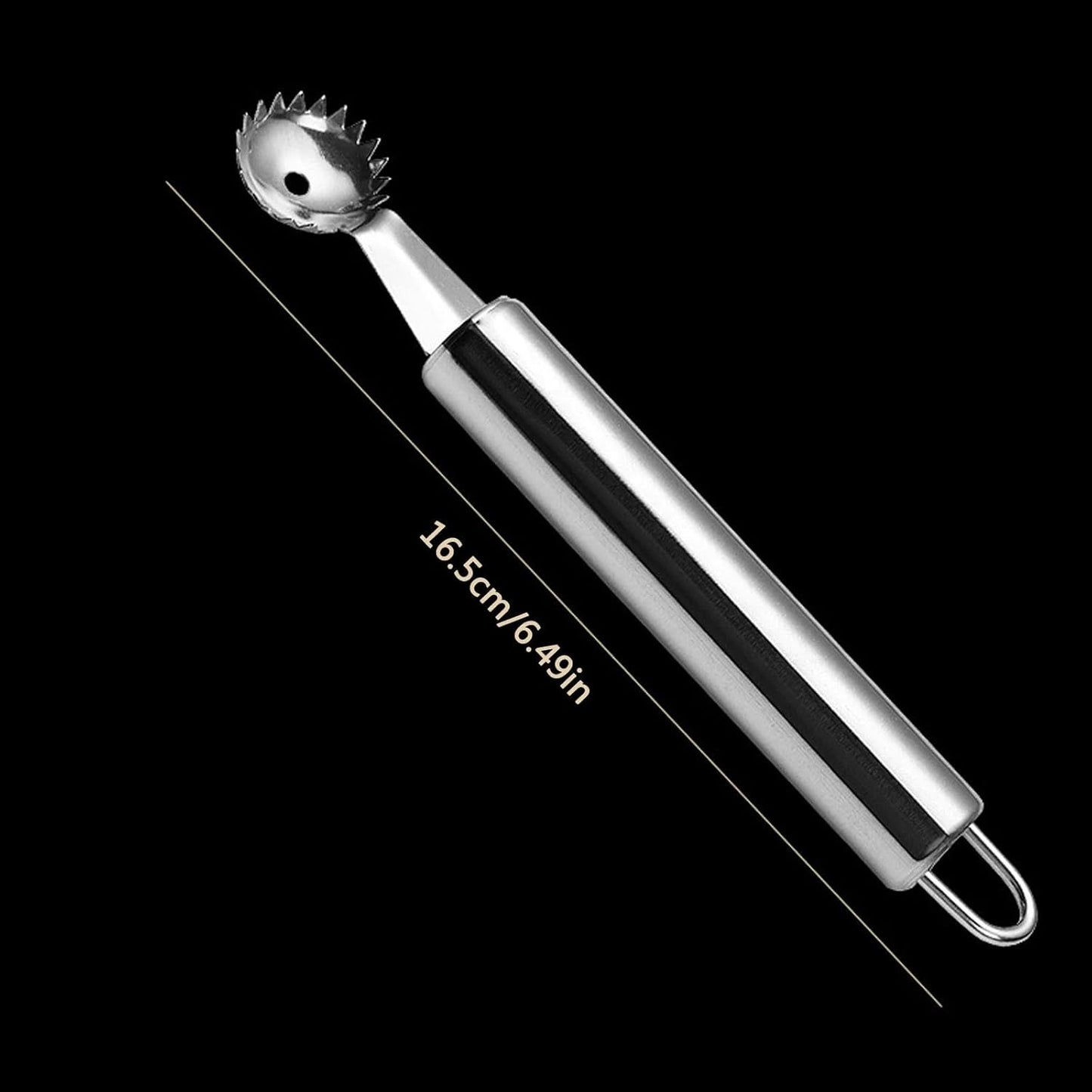 Silver Stems Remover For Pineapple Strawberry Tomato Cherry Stainless Steel Tomato Corer Strawberry Huller Stem Remover Fruit Leaf，Corers and Pitters，Fruit and Vegetable Corers