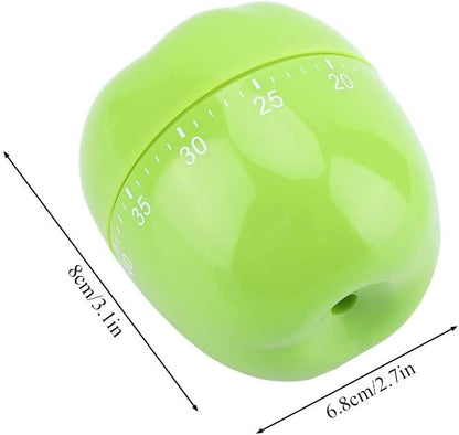 Cute Fruit Kitchen Timer, 60 Minutes Pineapple Shape Mechanical Timer Novelty 360 Degree Rotating Manual Cooking Timer