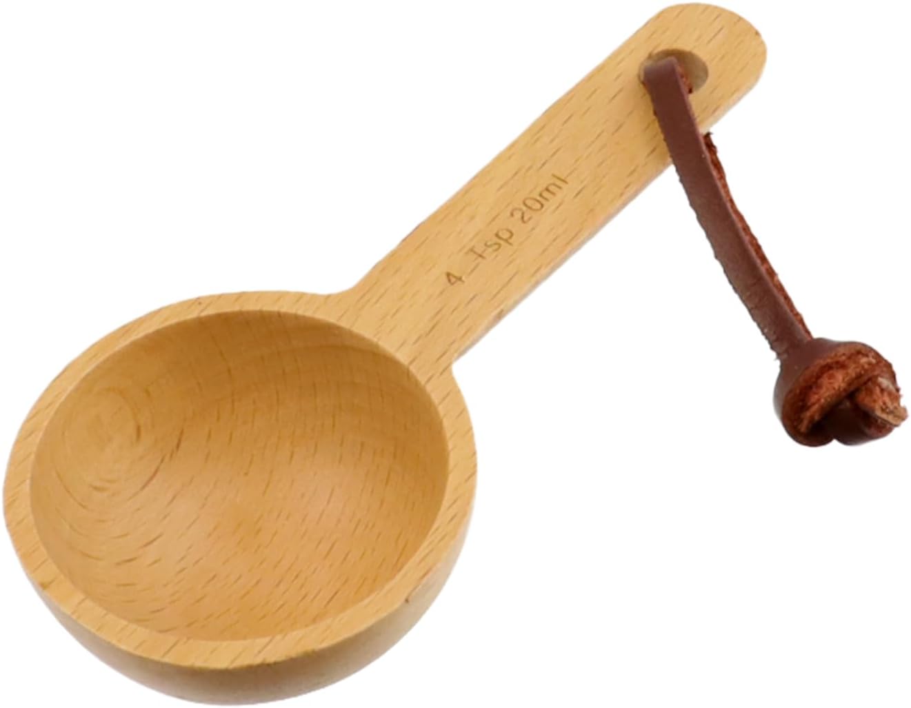 30ml Wood Measuring Spoon and Scoop Wooden Tablespoon 30ml Measuring Scoop 2 TBSP Retro Coffee Spoons for Dry Ingredients Ground Tea Spice (Wood Color, 2TBSP)