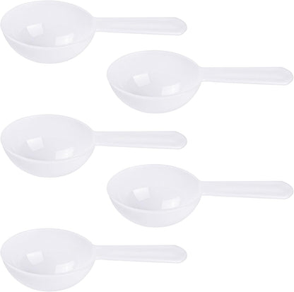 AUEAR, 5 Pack Tablespoon Coffee Scoop Plastic Measuring for Milk Powder Fruit Seed Spices