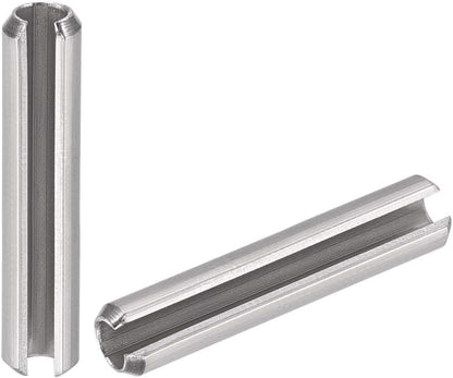 uxcell Slotted Spring Pin - M4 x 30mm 304 Stainless Steel Split Spring Roll Dowel Pins Plain Finish 20Pcs