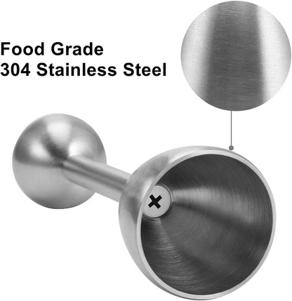 Xicennego Egg Cracker Topper Set of 5 - Includes 2 Egg Cups, 2 Spoons and 1 Cutter - Stainless Steel Easy Egg Opener