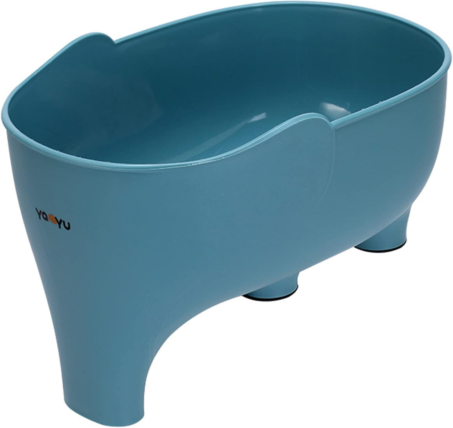 Vegetables Washing Basket Elephant Drainage Basket Fruit Basket for Draining Pasta Noodles Kitchen, PP Material, 22x14x10cm (Pink)