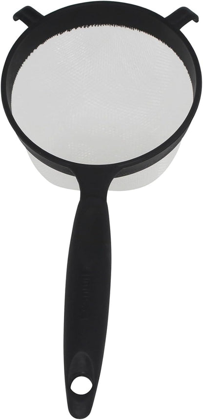 IMUSA IMU-71133W Plastic Strainer, Black, 6-Inch,1 Count (Pack of 1)