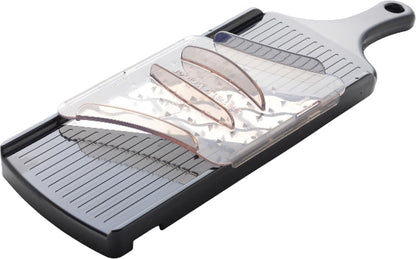 Arnest Handheld Mandoline Slicer for Kitchen, Wavy Blade Veggie Slicer - Comes with Safety Grip, Made in Japan
